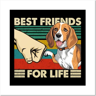 Best Friends For Life Beagle Love, Tee Trendsetter Triumphs Posters and Art